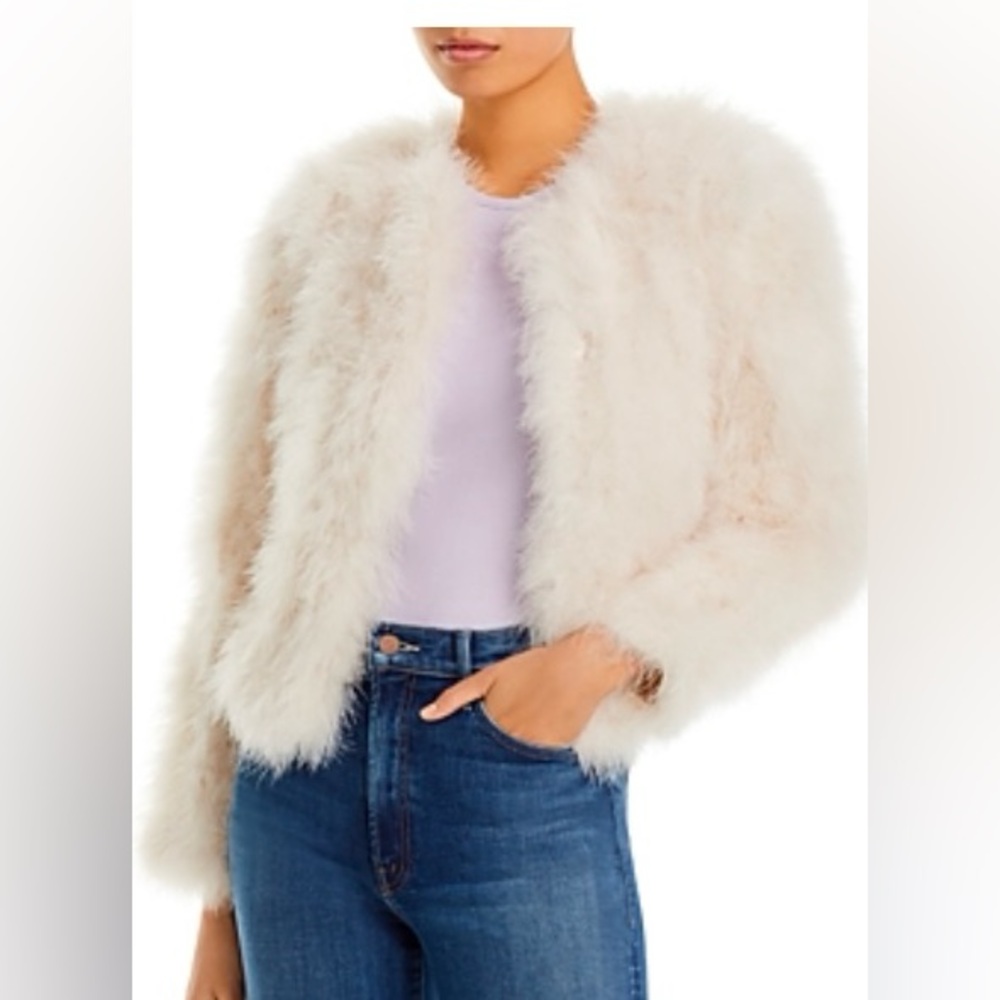 Beautiful ivory feather jacket